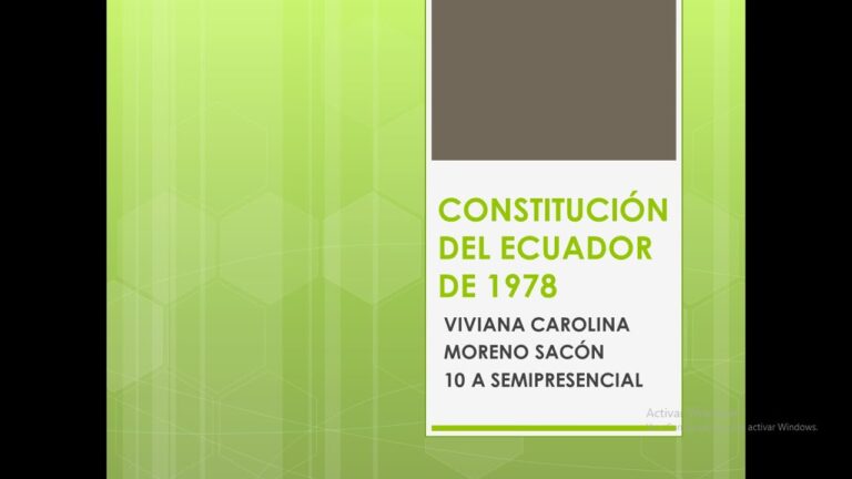 La constitución de 1978: ¿Cómo ha impactado en los derechos ciudadanos de Ecuador?