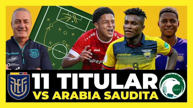 ¡Conoce las alineaciones de Arabia Saudita vs Ecuador en el partido de fútbol!.